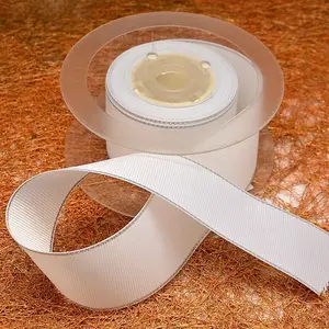 Wide Wired Grosgrain Ribbon for Gift Packing