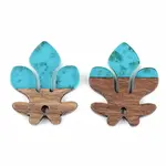Transparent Resin & Walnut Wood Pendants