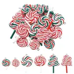 18Pcs 6 Styles Handmade Polymer Clay Pendants