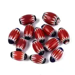 Handmade Millefiori Glass Barrel Beads