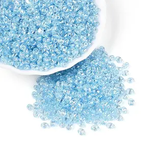Transparent Colours Luster Glass Seed Beads