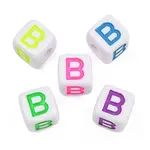 Opaque Acrylic Enamel European Beads