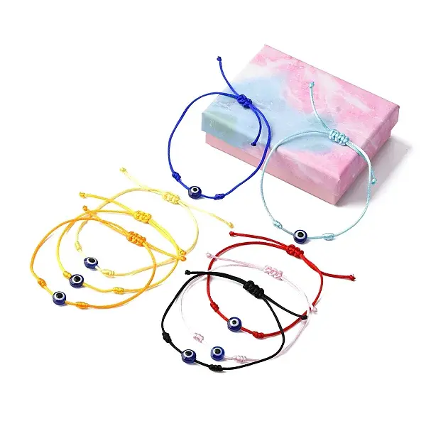 8Pcs Nylon Thread Bracelets