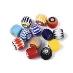 Handmade Millefiori Glass Lampwork Rondelle Beads