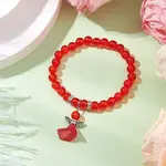 Transparent Plastic Beaded Stretch Bracelets for Children