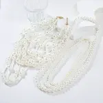 Plastic Pearl Bib Necklaces