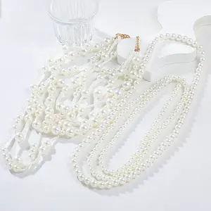 Plastic Pearl Bib Necklaces