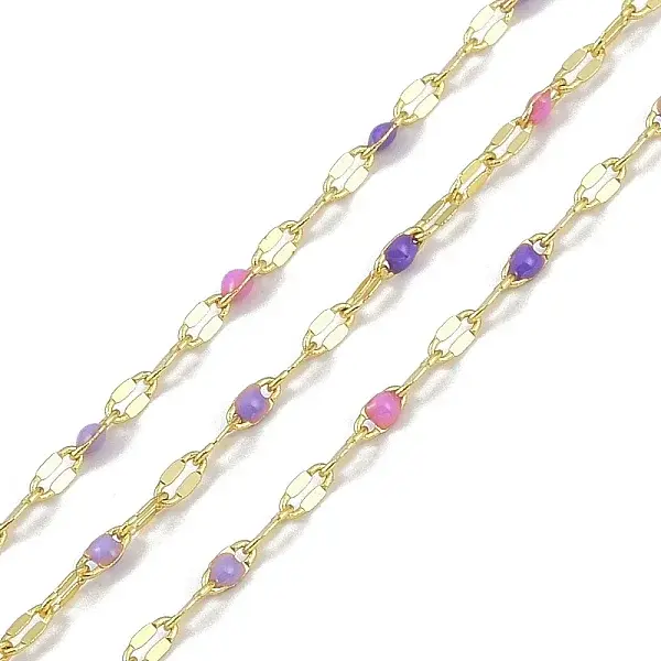 Rack Plating Brass Dapped Chains