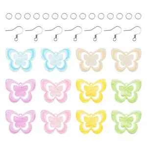 DIY Butterfly Acrylic Dangle Earring Making Kit