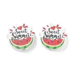 Summer Themed Printed Wood Beads