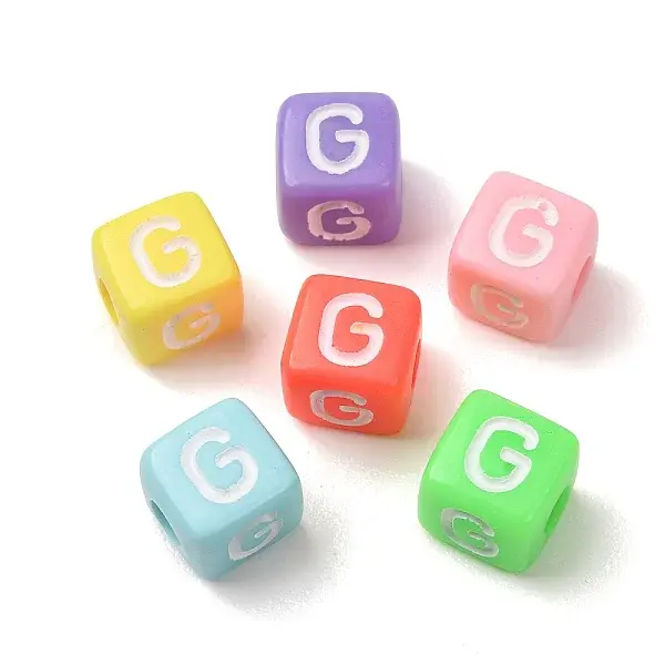 Opaque Acrylic European Beads