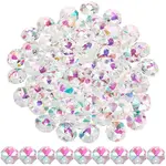80Pcs Octagon Sew on Glass Rhinestone