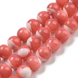 Dyed Natural Trochus Shell Beads Strands