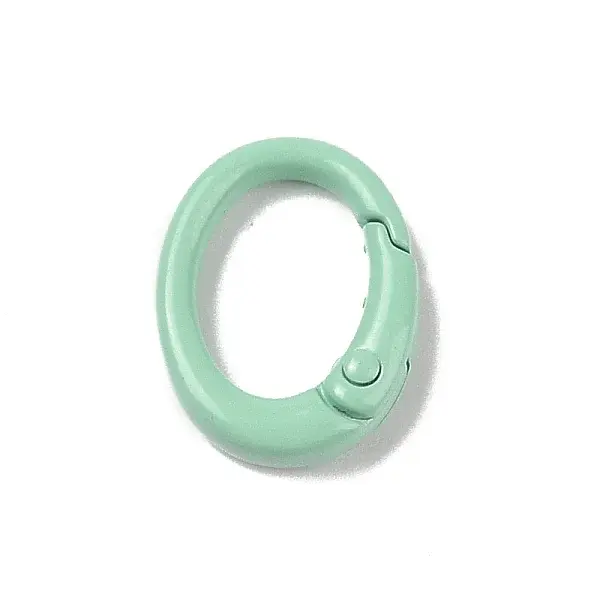 Spray Painted Alloy Spring Gate Rings