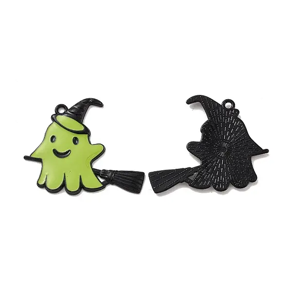 Halloween Theme Rack Plating Alloy Enamel Pendants