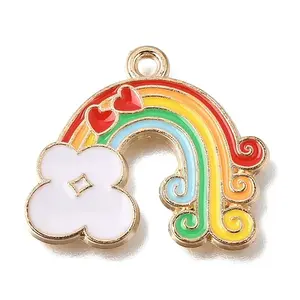 Alloy with Enamel Pendants