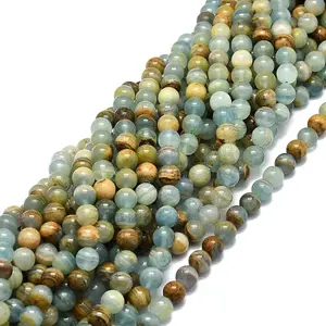 Natural Blue Calcite Beads Strands