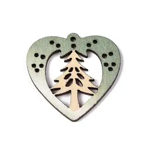 Printed Poplar Wood Pendants