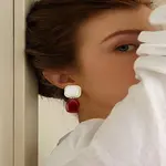 1 Pair Zinc Alloy Enamel Stud Earrings