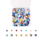 2 Styles Handmade Millefiori Glass Beads