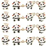 12Pcs 4 Styles Sports Alloy Enamel Pendants