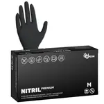 Silné nitrilové rukavice Espeon Nitril Premium - 100 ks, černé, velikost M (100026) + dárek zdarma