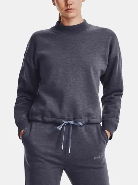 Under Armour Mikina Essential Script Crew-GRY - Dámské