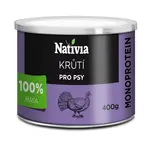 Nativia konzerva krůtí svalovina 400 g