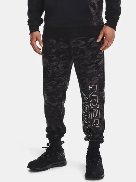 Under Armour Sweatpants RIVAL FLC CAMO SCRIPT JGR-BLK - Mens
