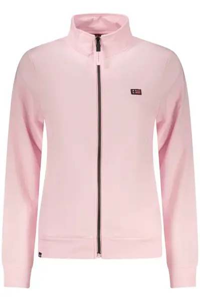 Růžová dámská mikina na zip