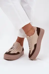 Kožené dámské tenisky na platformě Zazoo