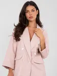 Světle růžový blazer s knoflíky