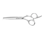 Kadeřnické efilační nůžky Fox Silver Premium 5,5" - stříbrné, 28 zubů (1509545) + dárek zdarma