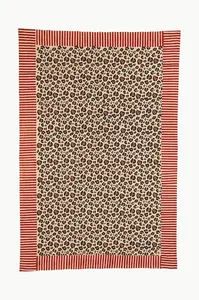 Doing Goods Bavlnený prehoz Doing Goods Leopard Single 220 x 140 cm
