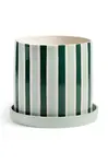 &k amsterdam Květináč &k amsterdam clash stripe 16.5 x 18 cm