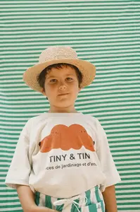 Tinycottons Detské bavlnené tričko Tinycottons TINY&TINY GRAPHIC TEE