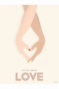 Vissevasse  Plagát Its All About Love 30x40 cm