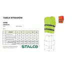Vesta výstražná SHINE, XL, oranžová, STALCO