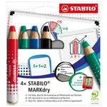 STABILO Suchý popisovač na tabuli a flipchart - MARKdry - 648/4-5 - 4 ks sada