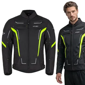 Letní pánská moto bunda W-TEC Mirelio černá-fluo L