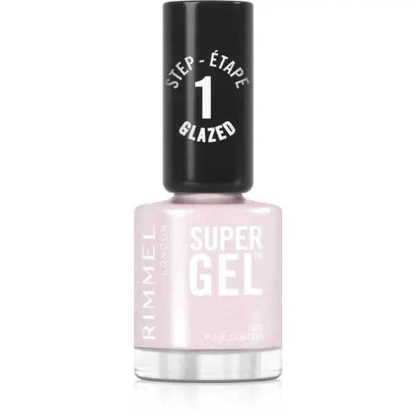 Rimmel Super Gel gelový lak na nehty bez užití UV/LED lampy odstín 105 Pink Glazed 12 ml