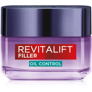 L’Oréal Paris Revitalift Filler Oil Control hloubkově hydratační krém pro mastnou a smíšenou pleť 50 ml