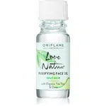 Oriflame Love Nature Organic Tea Tree & Lime čisticí olej pro problematickou pleť, akné 10 ml