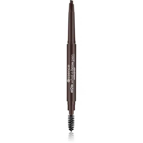 essence WOW What a Brow tužka na obočí s kartáčkem odstín 04 Black-Brown 0,2 g