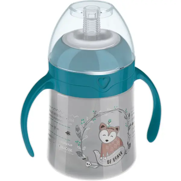 LOVI First Cup hrnek s brčkem Indian Summer 150 ml
