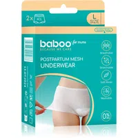 Baboo Postpartum Mesh Pants poporodní kalhotky velikost L 2 ks