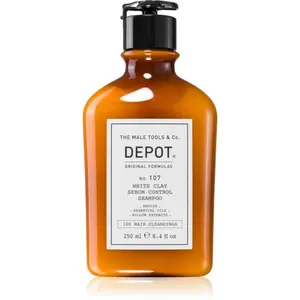 DEPOT 100 HAIR CLEANSING NO. 107 WHITE CLAY SEBUM SHAMPOO čisticí šampon pro mastné vlasy a vlasovou pokožku 250 ml