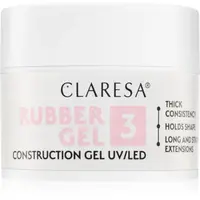 Claresa Rubber Gel Construction Gel UV/LED gelový lak pro prodloužení nehtů odstín 03 45 g