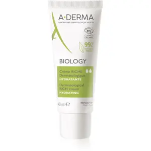 A-Derma Biology Rich Cream výživný hydratační krém pro suchou až velmi suchou citlivou pleť 40 ml