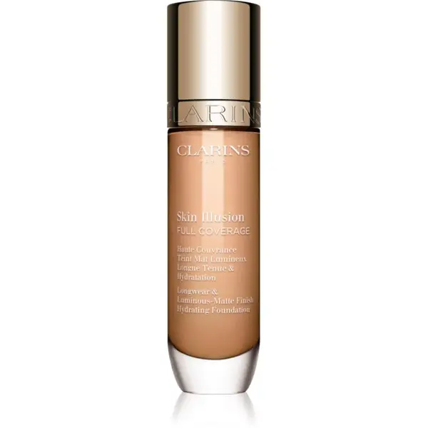 Clarins Skin Illusion Hydrating Foundation vysoce krycí make-up odstín 107C 30 ml